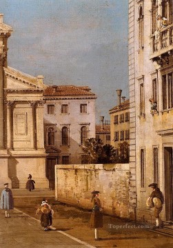 Canaletto Painting - iglesia de san francesco della vigna y campo canaletto